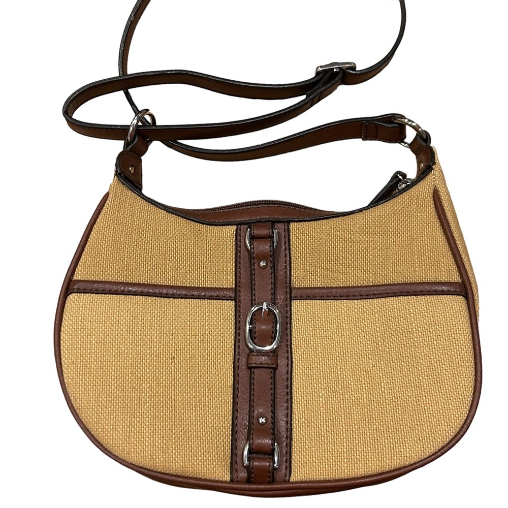 Etienne Aigner Canvas & Leather Crossbody Bag